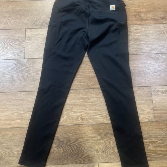 Carhartt Women's Force Lightweight Pocket Leggings, Size Small, Black, Pockets - Picture 9 of 10